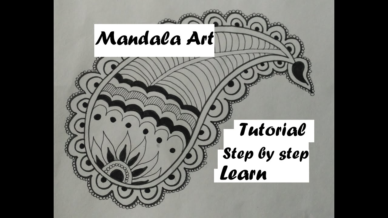 How To Draw Easy Mandala Leaf Art Design For Beginners Easy