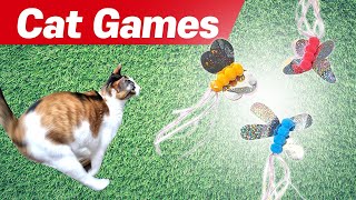 [Cat Games]고양이가 좋아하는 영상 3시간3분마다 바뀌는 나비 장난감ㅣ외출 취침시 TV나 스마트폰으로 틀어주세요CAT TV