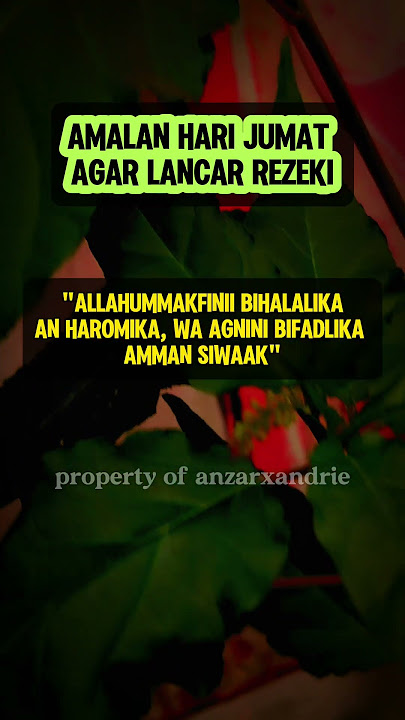 amalan hari jumat agar mudah rezeki #doa #dzikir