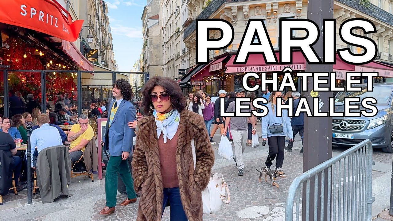 PARIS - FRANCE Walking Tour [4K] - PARIS - CHÂTELET / LES HALLES