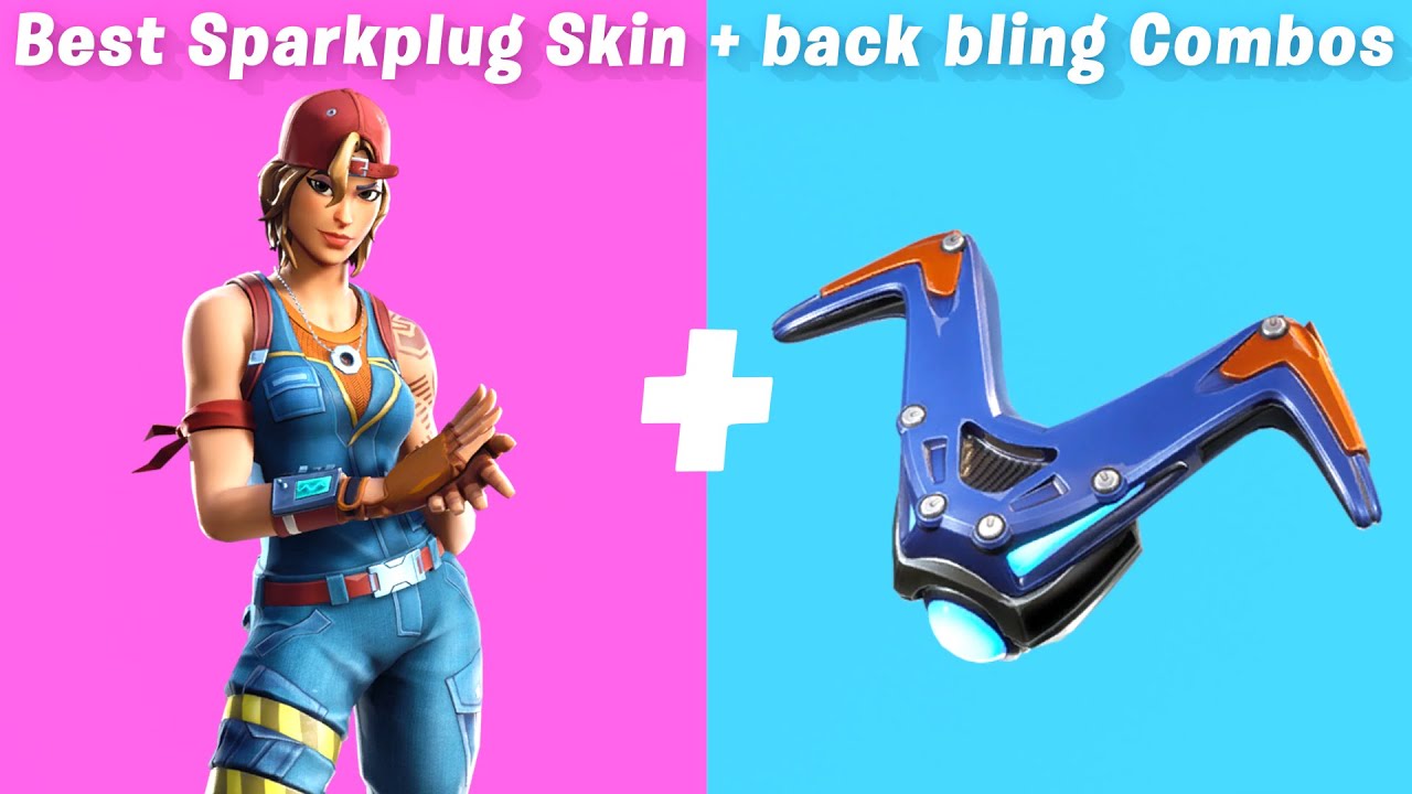 Best Sparkplug Skin Back Bling Combos In Fortnite Youtube