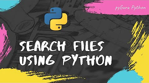 Search files using advanced pattern matching in python | #pyGuru