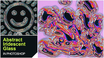 Abstract Iridescent Glass in Photoshop