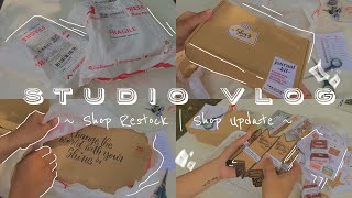 VLOG :: preparing for shop launch |  update &amp; restock  | small business  |  sheng ☀️  (philippines)