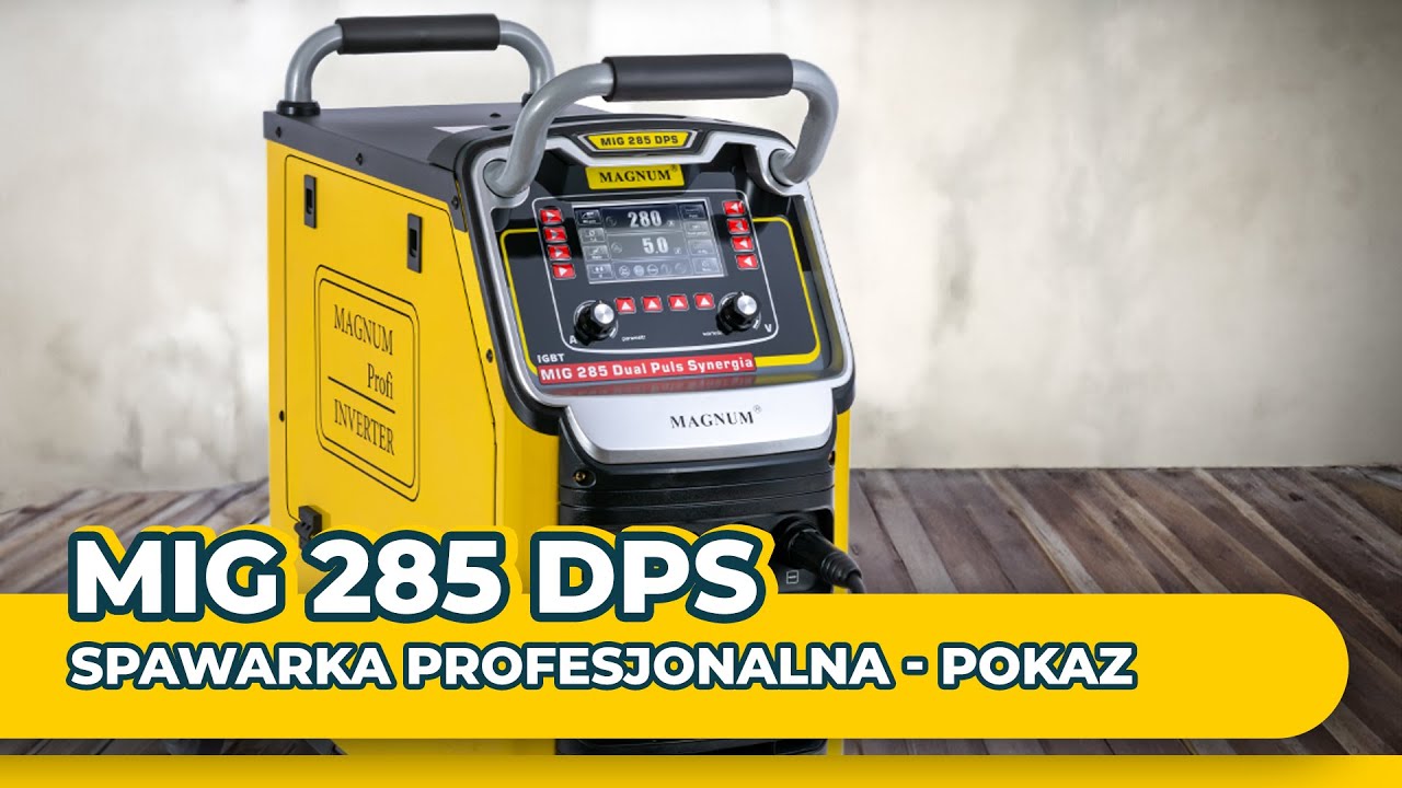 Spawarka Magnum MIG 285 Dual Puls Synergia LCD - zestaw