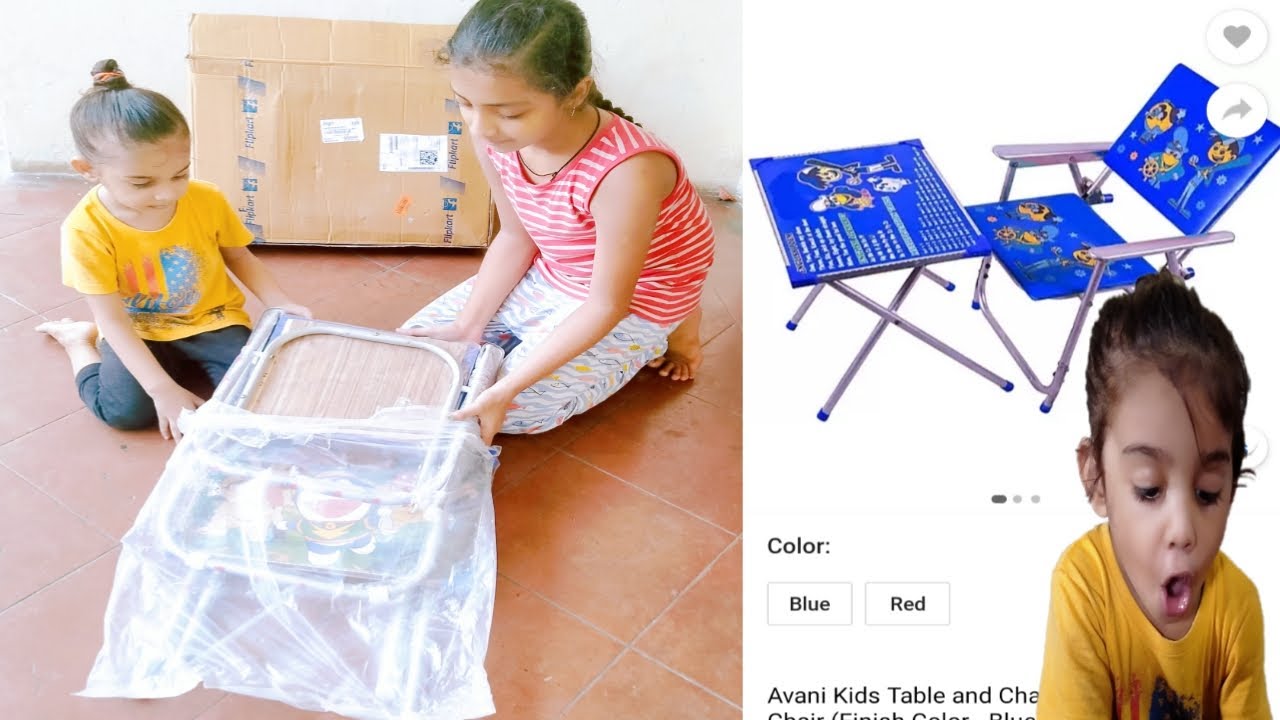 🌈Kids study table l Flipkart kids study table & chair set unboxing