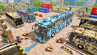 Army Bus Transporter Sim Game | Military Bus Driving Game Sim | Us Army Bus Driver 2021 Simulator screenshot 4