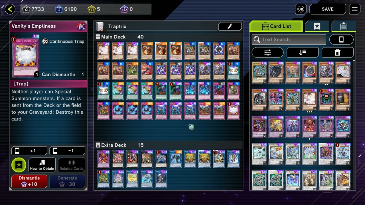 Traptrix deck profile ( May 2022 updated!)