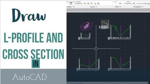 SW-DTM: How To Draw L profile and X section in AutoCAD