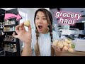 HUGE GROCERY HAUL!! tie dye reveal + cool foods!!