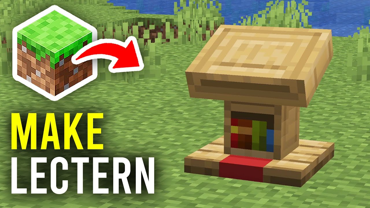 How To Make Lectern In Minecraft - Full Guide - YouTube