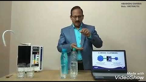 Demo of Micro Cluster property of Kangen Water