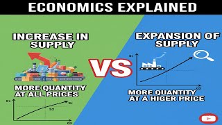 Difference between Increase in Supply and Expansion of Supply