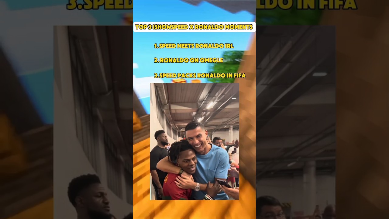 Top 3 Epic Ishowspeed and Ronaldo Moments 😂