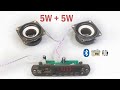 Bluetooth, FM, USB, SD Card and AUX with 5+5 Watt Audio Amplifier Creative Ideas