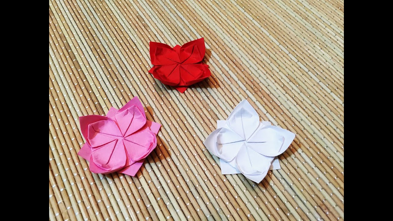 Origami Lotus Flower How To Make A Lotus Flower YouTube