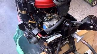 1976 Mercury 7.5hp Thunderbolt after carb rebuild and water pump