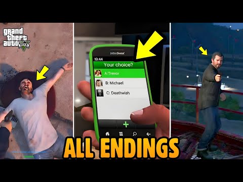 GTA 5 PS5 - All Endings - MICHAEL AND TREVOR DEAD (Final missions)