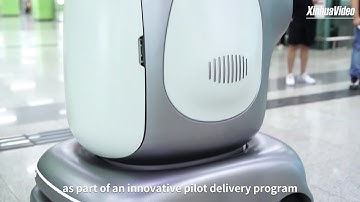 Autonomous delivery robots ride Shenzhen subway