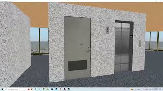 Riding the elevators in the glass tower Skyscraper sim