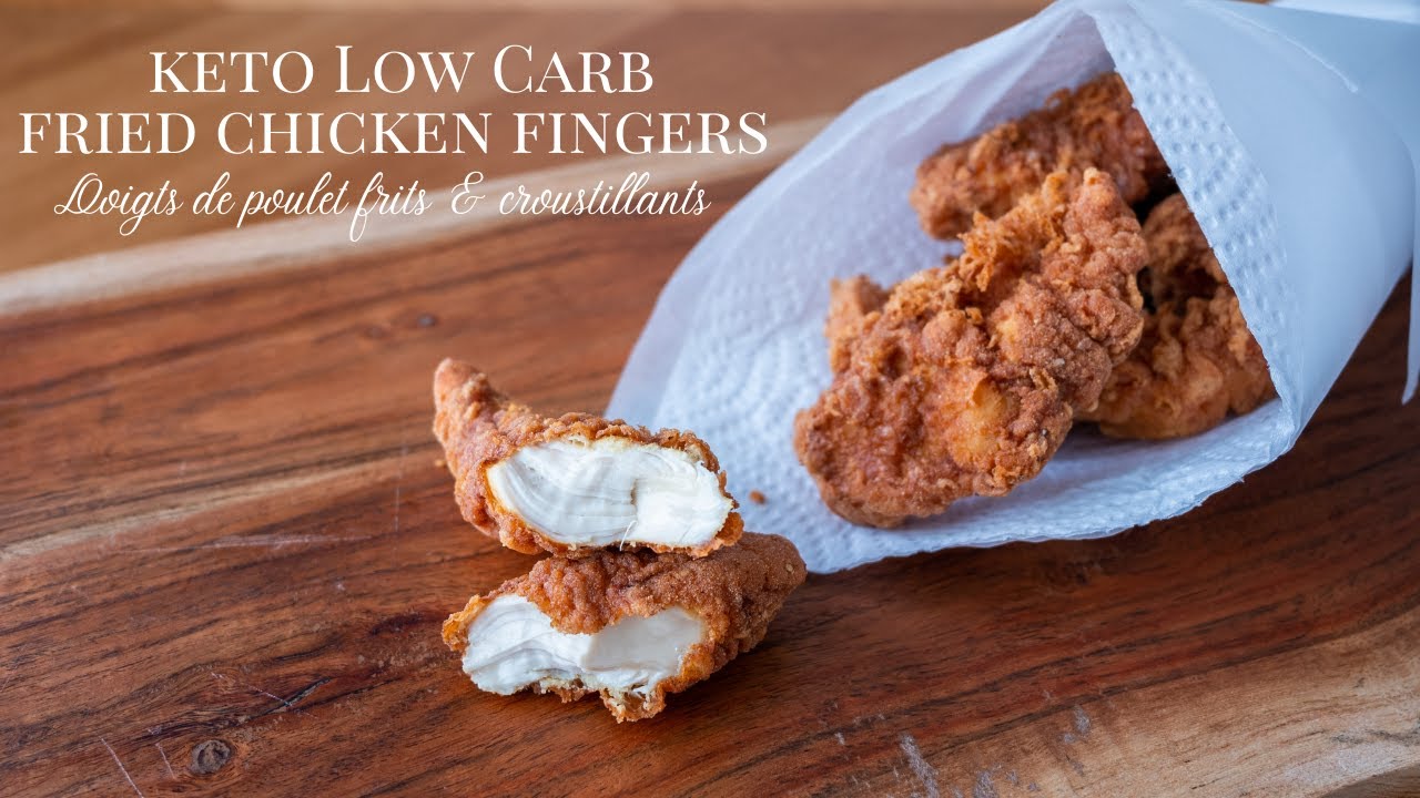 (Subtitles) Easy fried crispy chicken fingers LowCarb, Keto YouTube