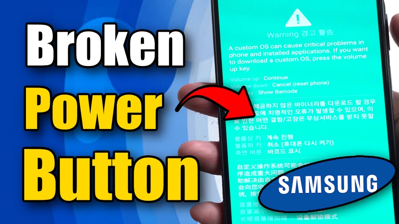 How to Turn On Samsung Phone with Broken Power Buttons (Easy Method ...