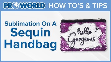 Sublimation On A Sequin Handbag