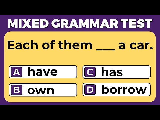 English Spelling & Grammar Test  Are You a Grammar Genius? Take
