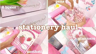 Aesthetic stationery haul🌷✨ +  giveaway ft. stationerypal * Holiday sale!