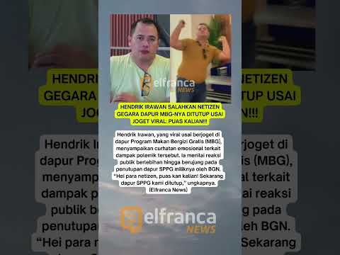 Luapan emosi Hendrik MBG: puas kalian?