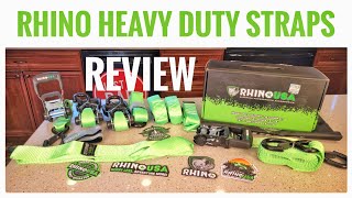 RHINO USA Ratchet Heavy Duty Straps Tie Down Kit Review