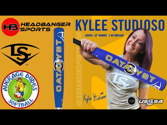 2023 Louisville Slugger Catalyst Kylee Studioso USSSA Slow Pitch Softball  Bat, 12in Barrel, WBL2793010 