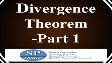Divergence Theorem - Part 1 (Lecture-44 for S3 Complementary Mathematics)