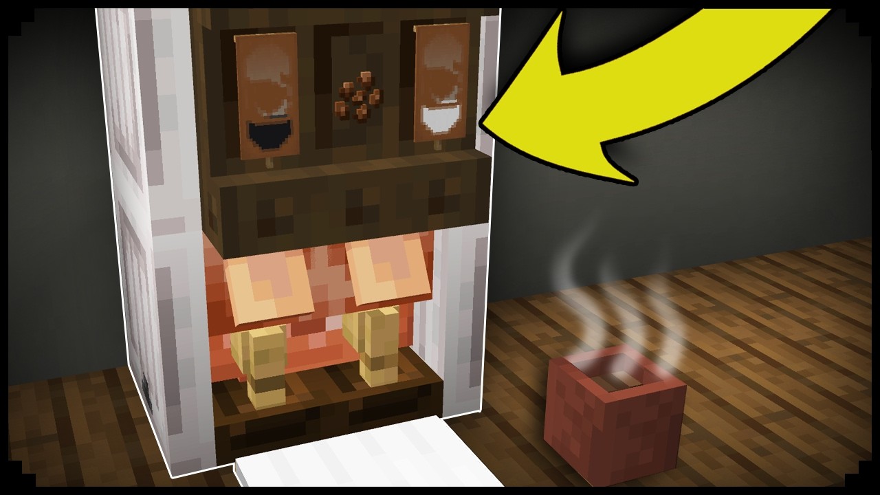 How to make a COFFEE MACHINE in Minecraft - YouTube
