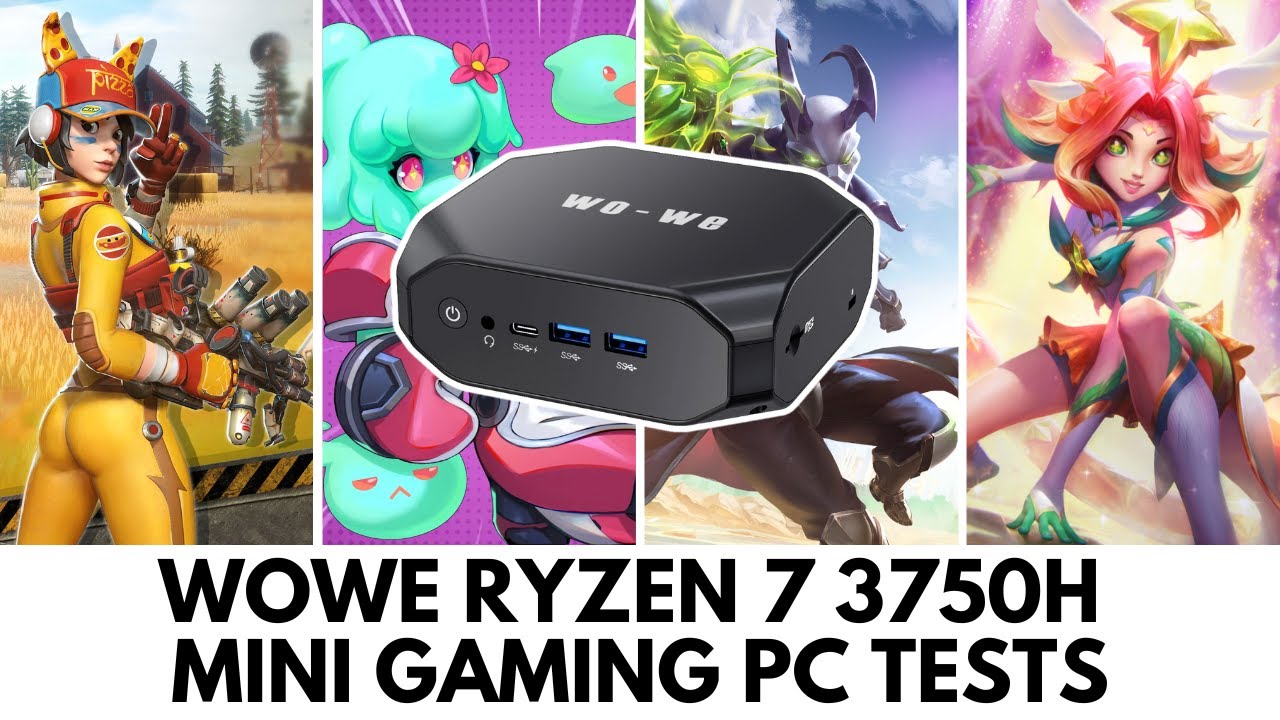 NiPoGi AMD Ryzen 7 3750H Mini PC Gamer, 16 Go DDR4 Dual Channel 512 Go M.2  SSD Mini Ordinateur, Graphique Radeon RX Vega 10, HDMI+DP+Type-C 4K Triple  Display, RJ45-LAN, WiFi 5, BT