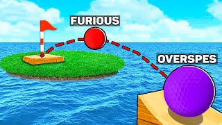 FURIOUS JUMPER vs OVERSPES dans GOLF IT mais c'est une COURSE !