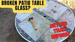 This weekend I had my daughters first birthday party planned and wanted to fix the patio table on the deck before the party. The last 