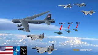 มาดูกันว่า B-52 และ F-15 ของสหรัฐฯ สกัดกั้น Su-27 ใกล้ชายแดนยูเครนได้อย่างไร!