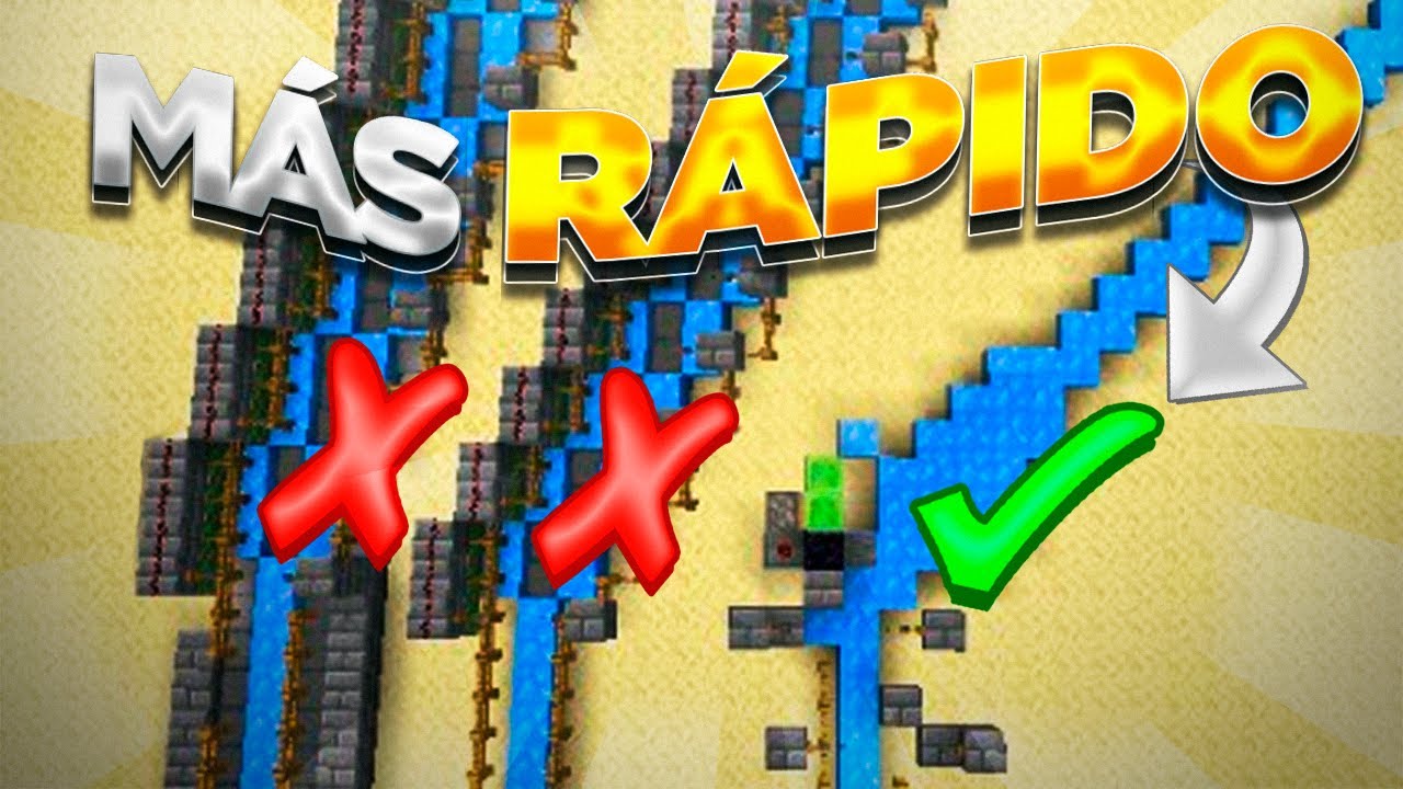 Cómo Moverse más Rápido en Minecraft (blue ice + bote en diagonal