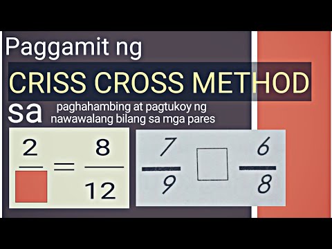 Video: Ano ang ibig mong sabihin sa cross multiplication method?