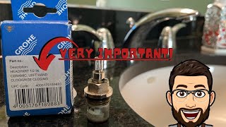 How to fix a leaking/dripping bathroom faucet