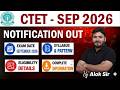 CTET 2026 Notification Out | CTET Form Fill UP 2026 | CTET Sept 2026 Notification | CTET 2026
