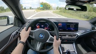 2022 BMW i4 eDrive40 - POV Test Drive (Binaural Audio)