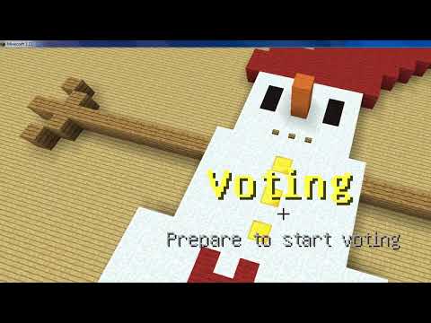 minecraft/ build battle (სანტა კლაუსი და ტელევიზორი)