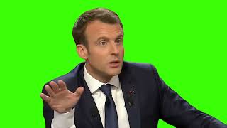 Emmanuel Macron je n'ai pas d'amis (4K Green Screen 60 fps )