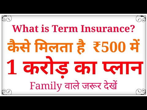 Term Insurance plan - detail explanation
