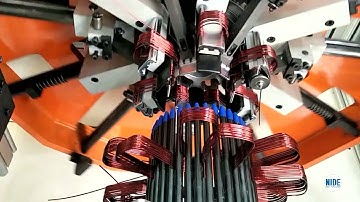 Automobile motor winding machine/alternator stator wave winding process