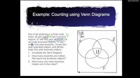 Finite Math Chapter 5 Bonus Section, Venn Diagrams part 4