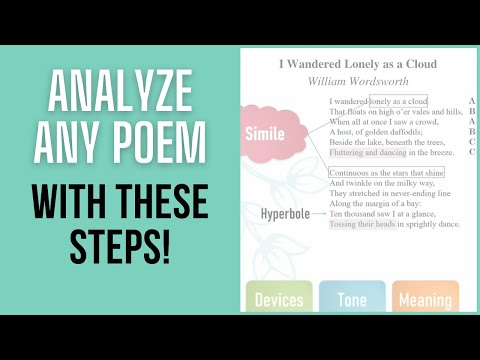 Video: How To Analyze A Poem