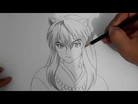 CARA MENGGAMBAR ANIME COWOK || INUYASHA STEP BY STEP